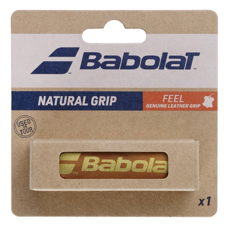 Babolat Natural Grip Genuine Leather Replacement Grip (Brown) - 爱游戏体育-爱游戏|爱游戏官方网站