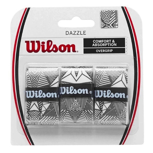 Wilson Dazzle Overgrip (Black-white) (3 pieces)