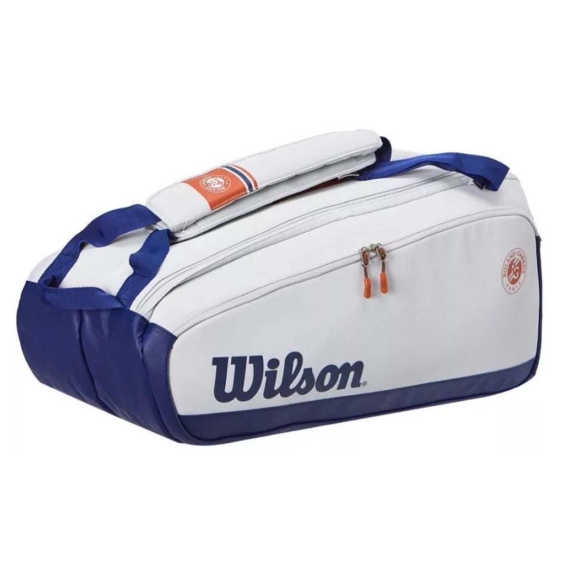 Wilson Roland Garros Premium (9 Pack) Racket Bag (Oyster-Navy) - 爱游戏体育-爱游戏|爱游戏官方网站