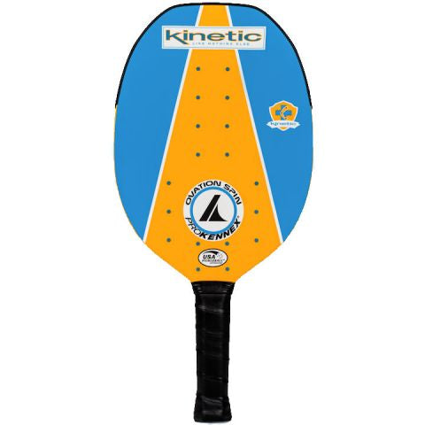 ProKennex Ovation Spin Pickleball Paddle (Blue-Yellow) - 爱游戏体育-爱游戏|爱游戏官方网站