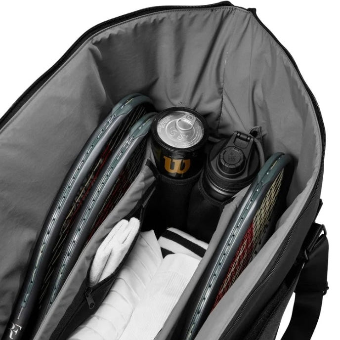 Wilson RF Practice Large Duffle (6 Pack) Racket Bag (Black) - 爱游戏体育-爱游戏|爱游戏官方网站
