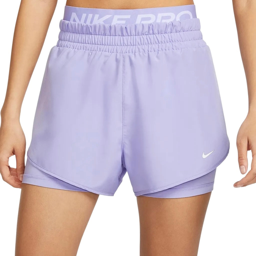 Nike Women’s Pro Dri-FIT 2-in-1 Running Shorts (Purple)