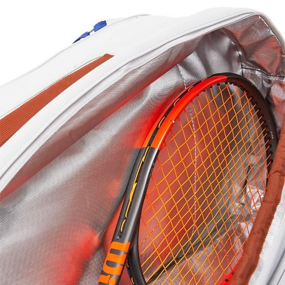 Wilson Roland Garros Premium (9 Pack) Racket Bag (Oyster-Navy) - 爱游戏体育-爱游戏|爱游戏官方网站