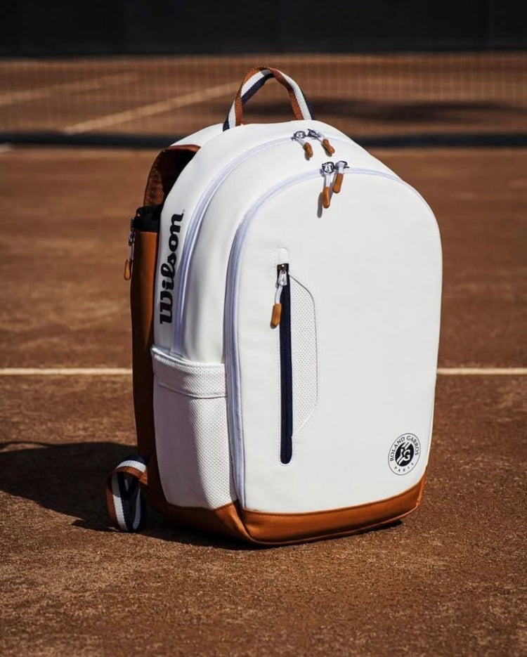 Wilson Roland Garros Tour Backpack bag (White) - 爱游戏体育-爱游戏|爱游戏官方网站