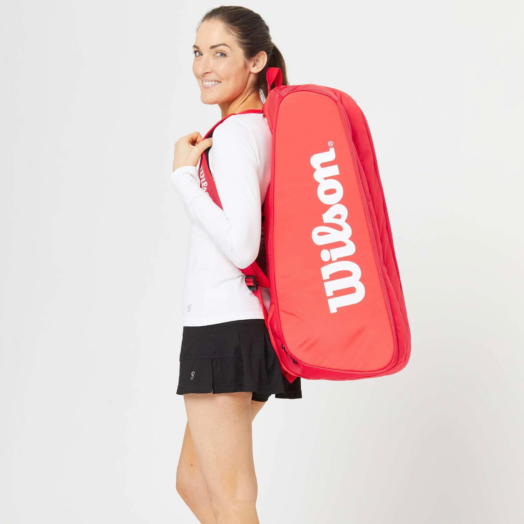 Wilson Super Tour (6 Pack) Racket Bag (Red) - 爱游戏体育-爱游戏|爱游戏官方网站