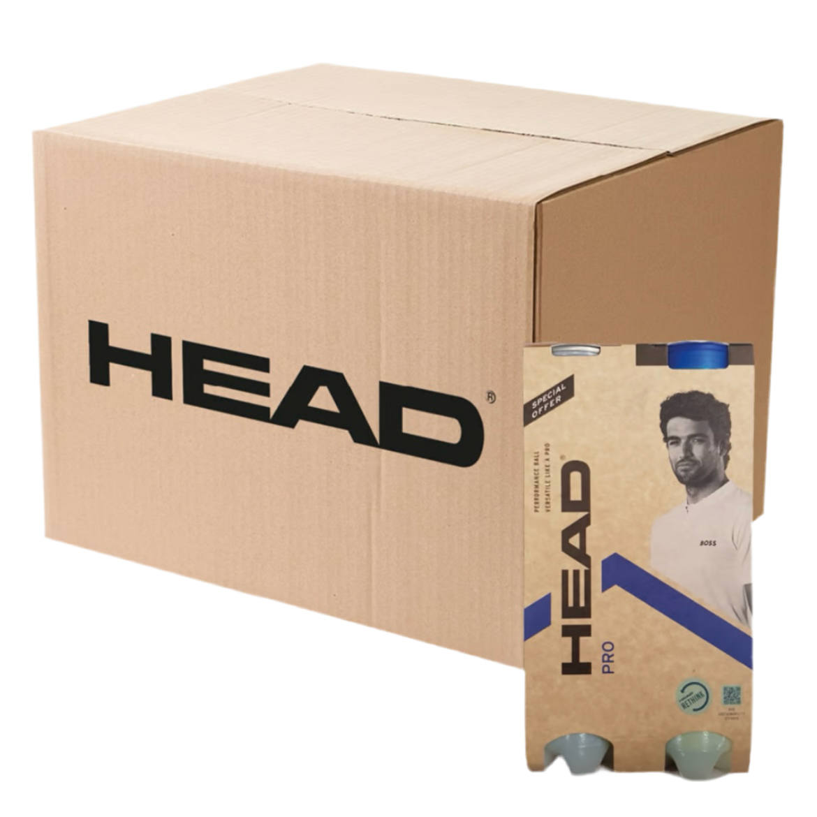 Head Pro Tennis Balls 4B (4 balls per can) - 爱游戏体育-爱游戏|爱游戏官方网站