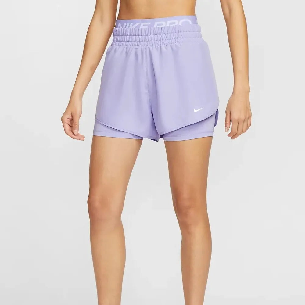 Nike Women’s Pro Dri-FIT 2-in-1 Running Shorts (Purple)