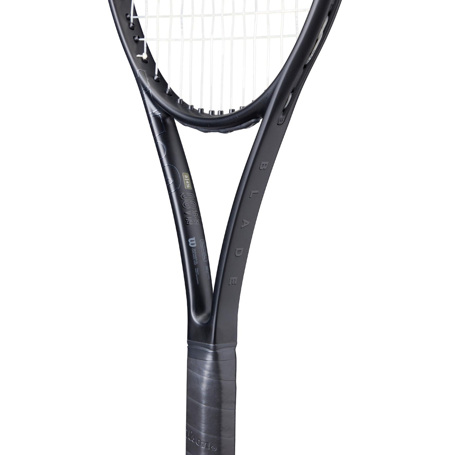 Wilson Blade 98 16x19 v9 Noir Limited Edition Tennis Racket (305g) (Unstrung) - 爱游戏体育-爱游戏|爱游戏官方网站