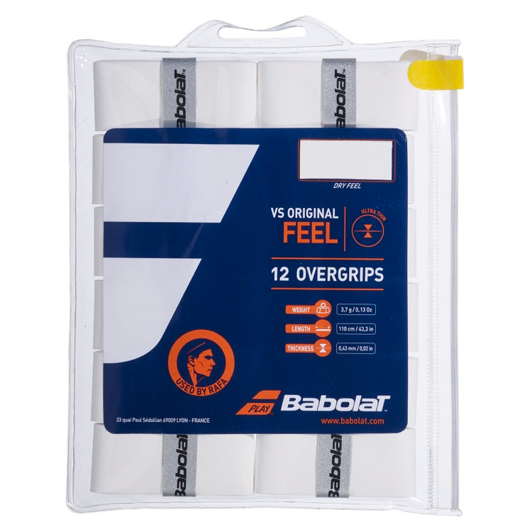 Babolat VS Original Overgrip (White) (12 pieces) - 爱游戏体育-爱游戏|爱游戏官方网站