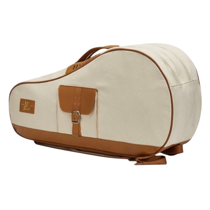 Wilson 110th Anniversary (6 Pack) Racket Bag (Cream-Brown) - 爱游戏体育-爱游戏|爱游戏官方网站