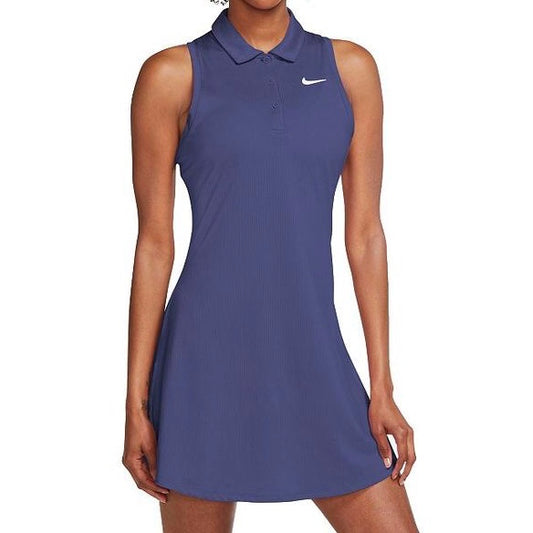 Nike Women’s Court Victory Dri-FIT Polo Dress (Navy) - 爱游戏体育-爱游戏|爱游戏官方网站