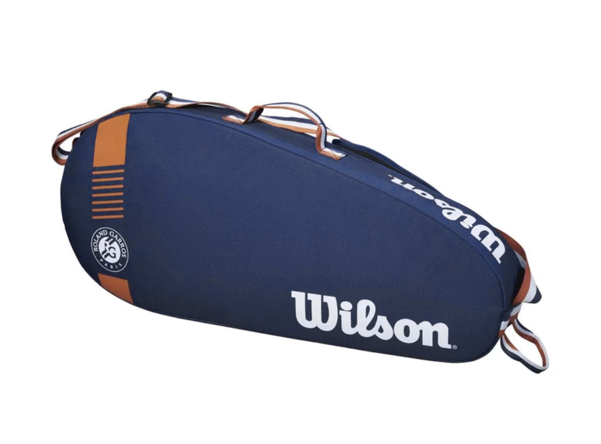Wilson Roland Garros Team (3 Pack) Racket Bag (Navy) - 爱游戏体育-爱游戏|爱游戏官方网站
