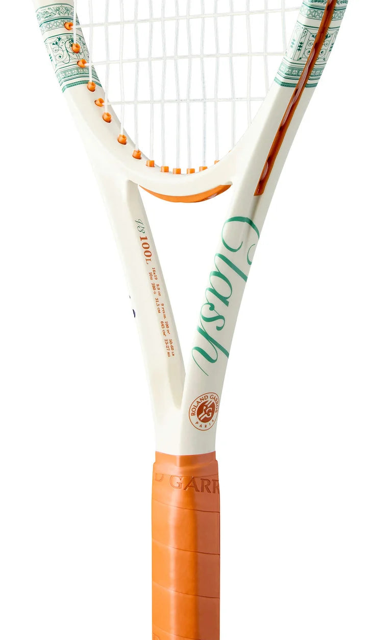 Wilson Clash 100L v3 Roland Garros Tennis Racket (280g) (Unstrung)