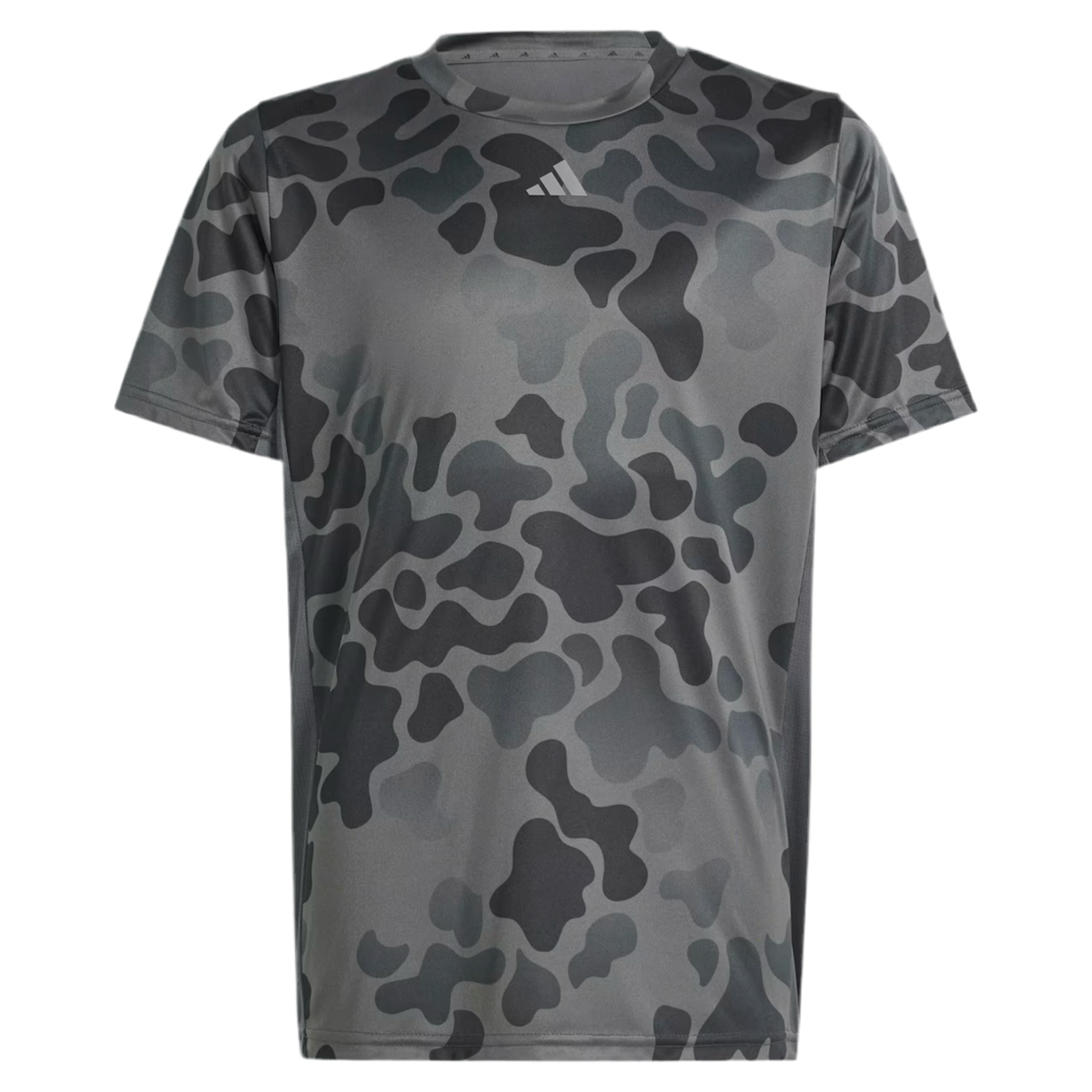 Adidas Junior Kids / Youth Boy’s Train Essentials Top Tee T-shirt (Grey-Black) - 爱游戏体育-爱游戏|爱游戏官方网站