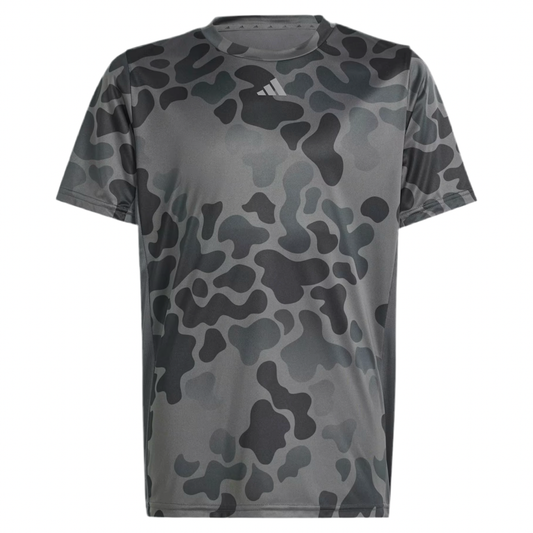 Adidas Junior Kids / Youth Boy’s Train Essentials Top Tee T-shirt (Grey-Black) - 爱游戏体育-爱游戏|爱游戏官方网站