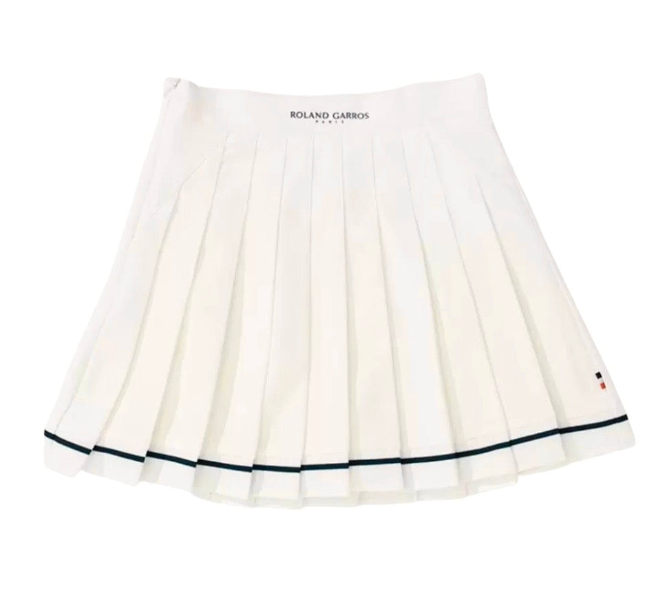 Roland Garros Women’s Tennis Skirt (Off White) - 爱游戏体育-爱游戏|爱游戏官方网站