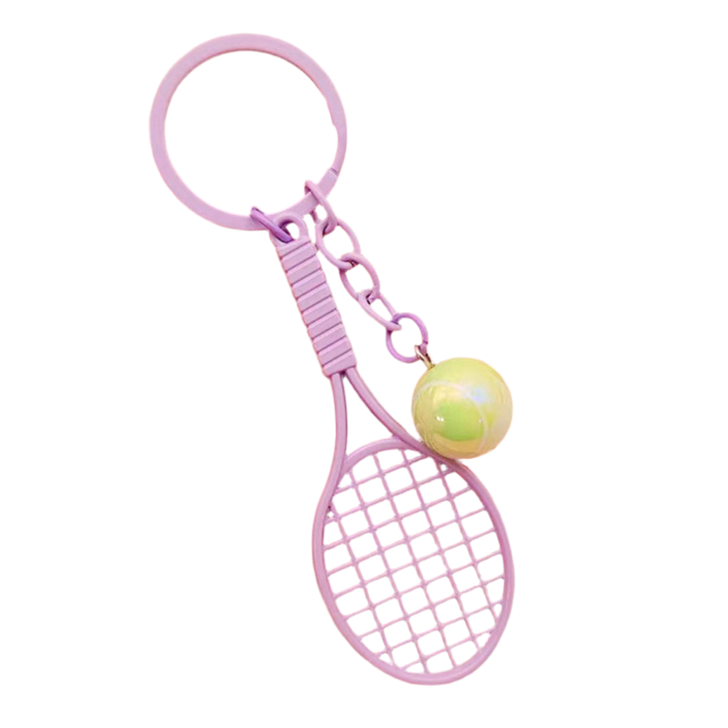 Tennis Racket Metal Keychain Keyring - 爱游戏体育-爱游戏|爱游戏官方网站