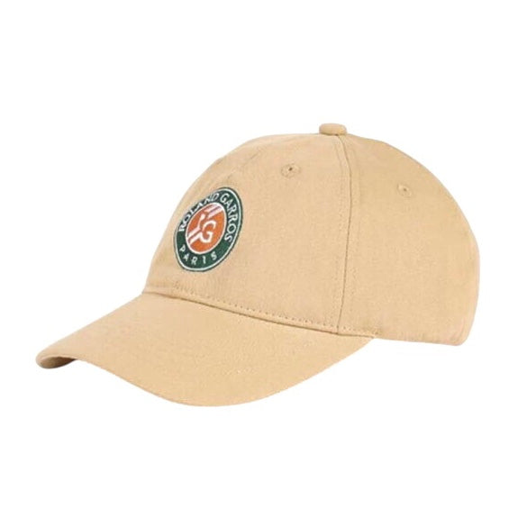 Roland Garros Logo Adjustable Cap (Beige) - 爱游戏体育-爱游戏|爱游戏官方网站