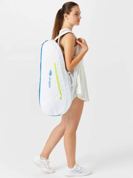 Wilson US Open Team (3 Pack) Racket Bag (White-blue) - 爱游戏体育-爱游戏|爱游戏官方网站