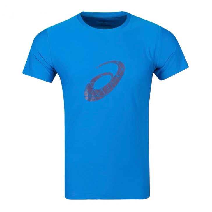 ASICS Men's Dri-Fit Graphic SS Top Tee Shirt (Blue) (Size XXL) - 爱游戏体育-爱游戏|爱游戏官方网站
