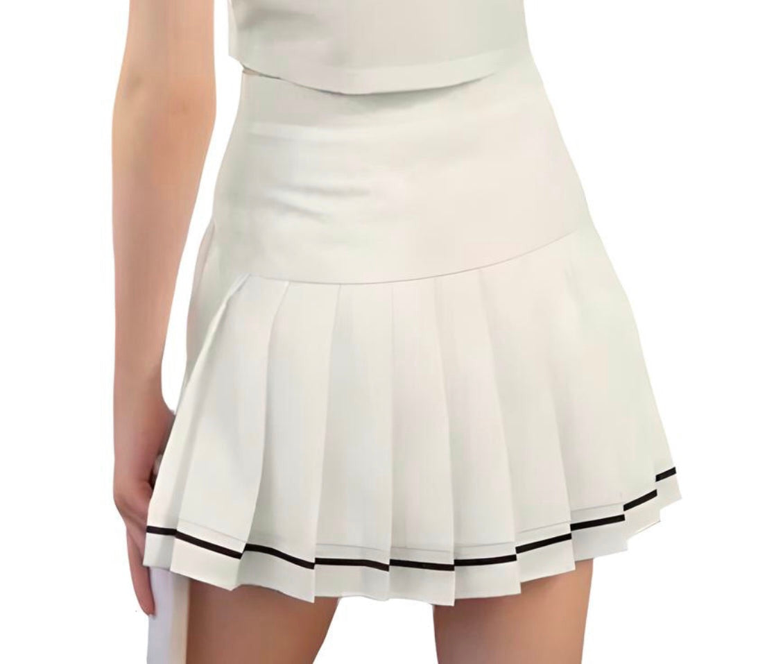 Roland Garros Women’s Tennis Skirt (Off White) - 爱游戏体育-爱游戏|爱游戏官方网站