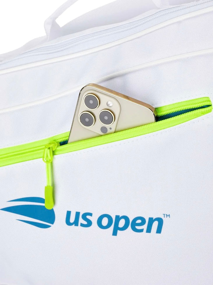 Wilson US Open Team (3 Pack) Racket Bag (White-blue) - 爱游戏体育-爱游戏|爱游戏官方网站