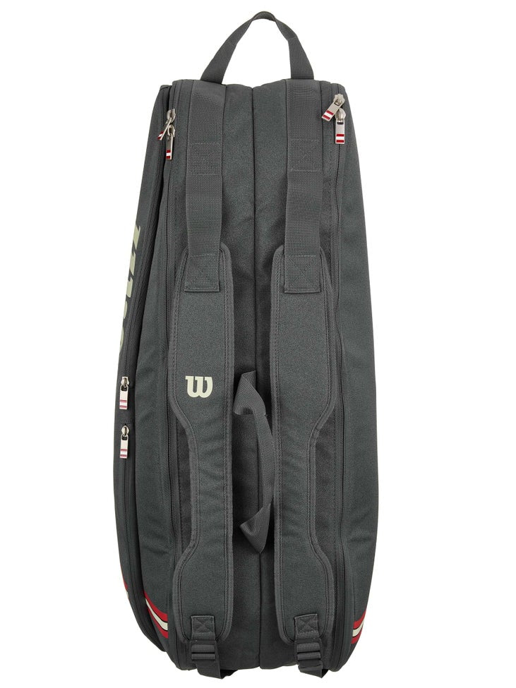 Wilson Tour (6 Pack) Racket Bag 2025 (Dark Grey / Off White) - 爱游戏体育-爱游戏|爱游戏官方网站