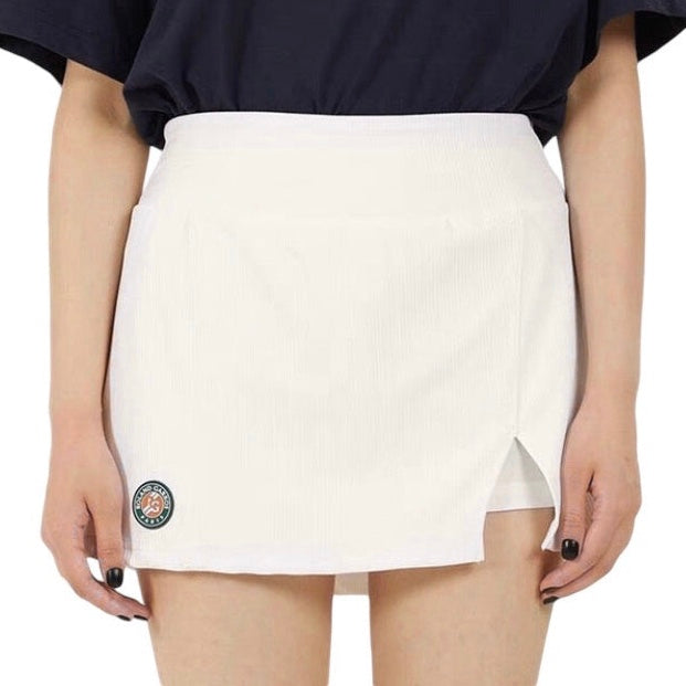 Roland Garros Women’s Logo Skirt (White)