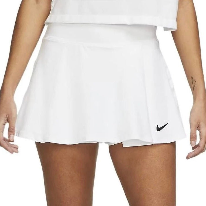 Nike Court Dri-FIT Victory Women's Flouncy Tennis Skirt (White) DH9553-100