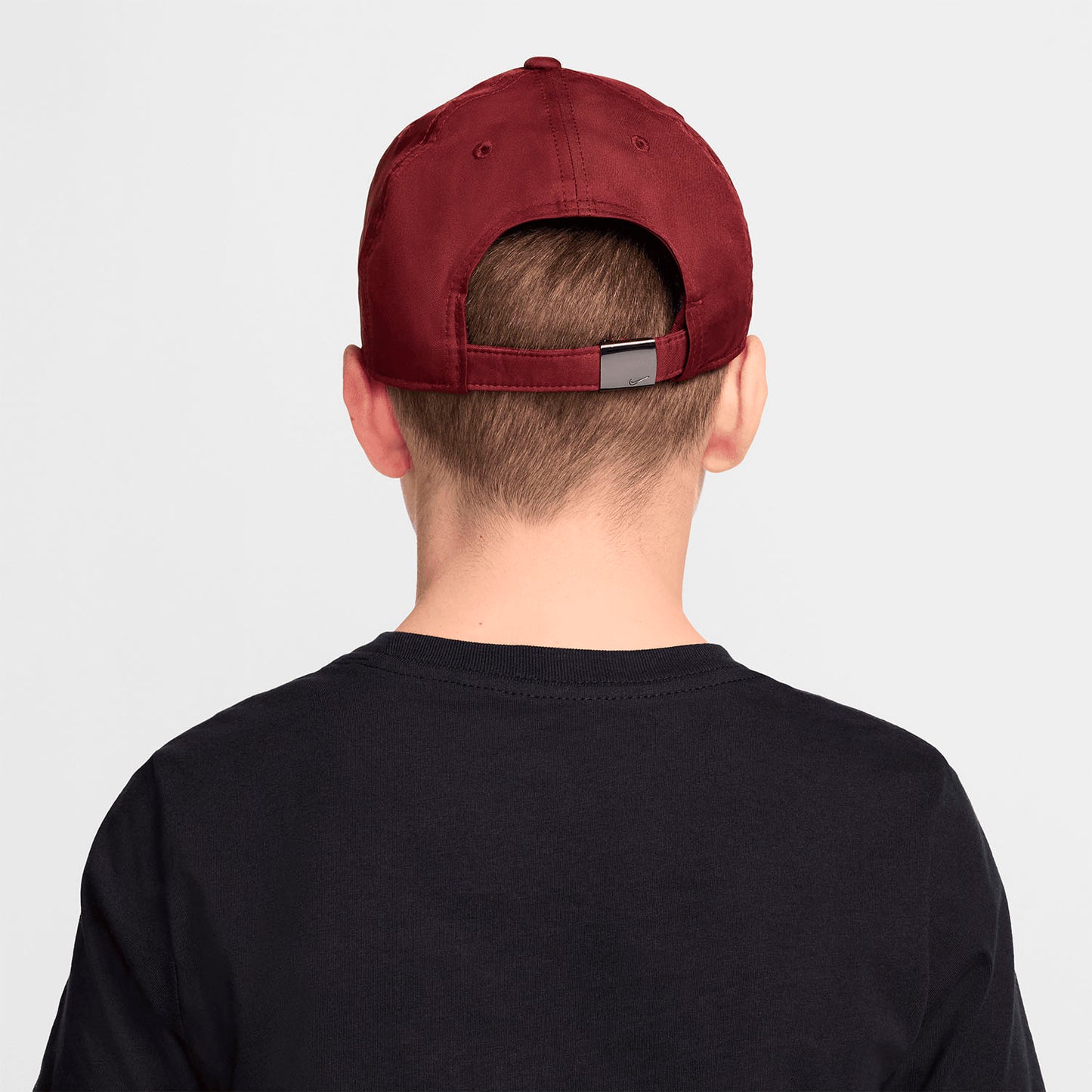 Nike Kids / Youth Junior Dri-FIT Metal Swoosh Club Cap (Wine Red)