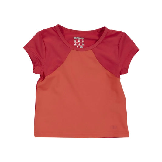 [CLEARANCE] Wilson Kids Junior Girls Solana S/S Top (coral) - 爱游戏体育-爱游戏|爱游戏官方网站