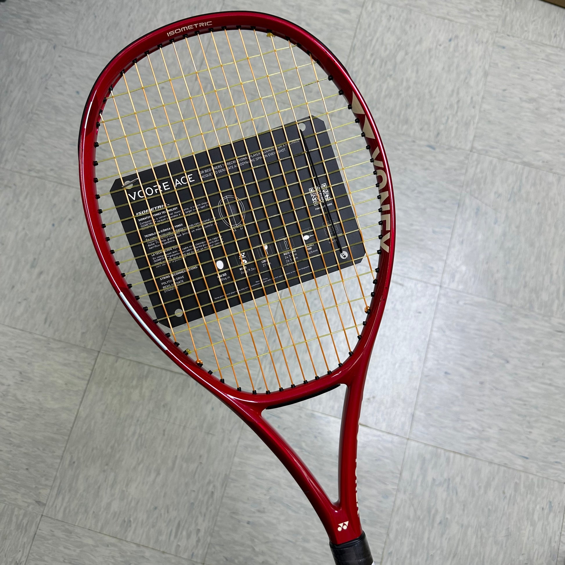 Yonex VCORE Ace 2026 Tennis Racket (Unstrung 260g) (Strung with Signum Pro Poly/ProKennex Monofilament @ 48 lbs) - 爱游戏体育-爱游戏|爱游戏官方网站