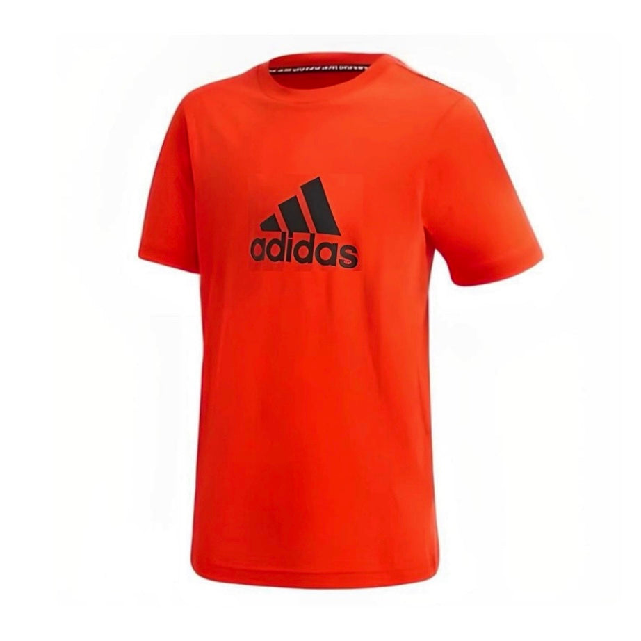 [CLEARANCE] Adidas Junior Kids / Youth Boy’s Tee Top T-shirt (Orange-black) - 爱游戏体育-爱游戏|爱游戏官方网站