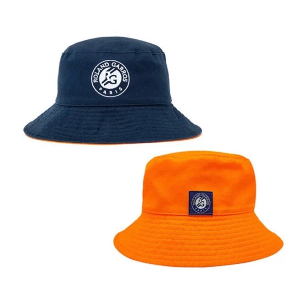 Roland Garros Reversible Bucket Hat Unisex Cap (Navy-Orange) - 爱游戏体育-爱游戏|爱游戏官方网站