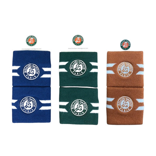 Roland Garros Wristbands (Navy / Green) - 爱游戏体育-爱游戏|爱游戏官方网站