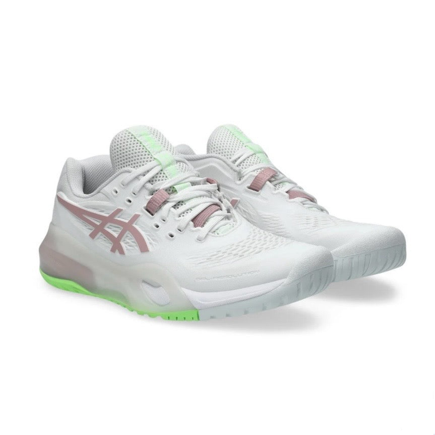 Asics Gel-Resolution X Women's Tennis Shoes (White-Morganite) - 爱游戏体育-爱游戏|爱游戏官方网站