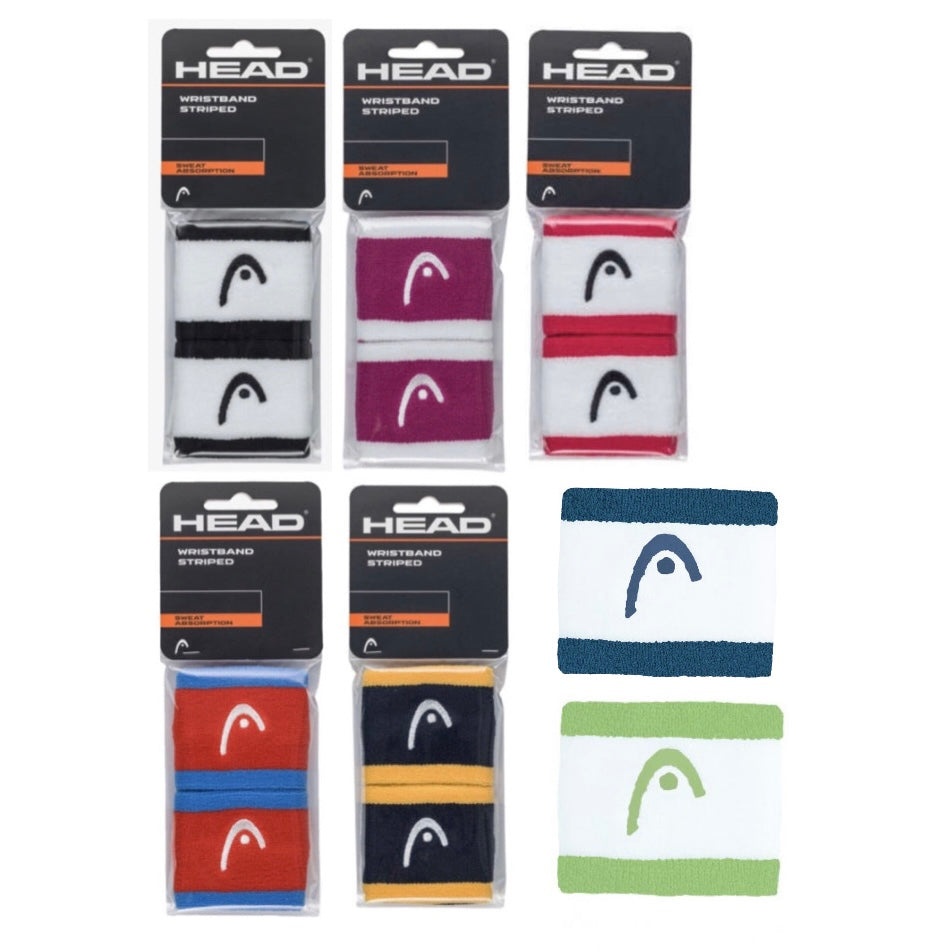 Head Singlewide 2.5” Wristbands (a pair) (Striped colours) - 爱游戏体育-爱游戏|爱游戏官方网站
