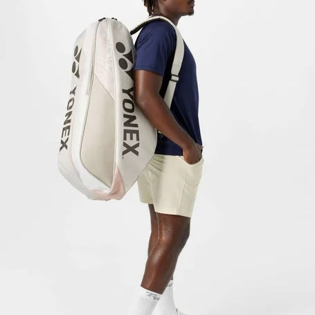 Yonex Pro (6 Pack) Racket Bag (Sand Beige) BA92426EX - 爱游戏体育-爱游戏|爱游戏官方网站