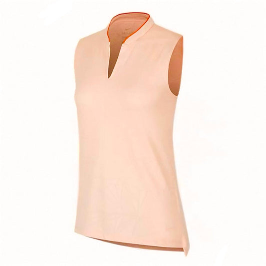 Nike Women’s Breathe Fairway Sleeveless Dri-FIT Tee Top T-Shirt (Peach)
