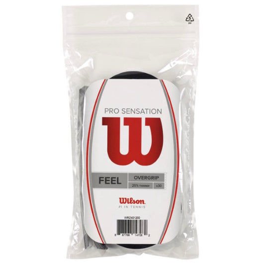 Wilson Pro Sensation Overgrip (Black) (30 pieces) - 爱游戏体育-爱游戏|爱游戏官方网站