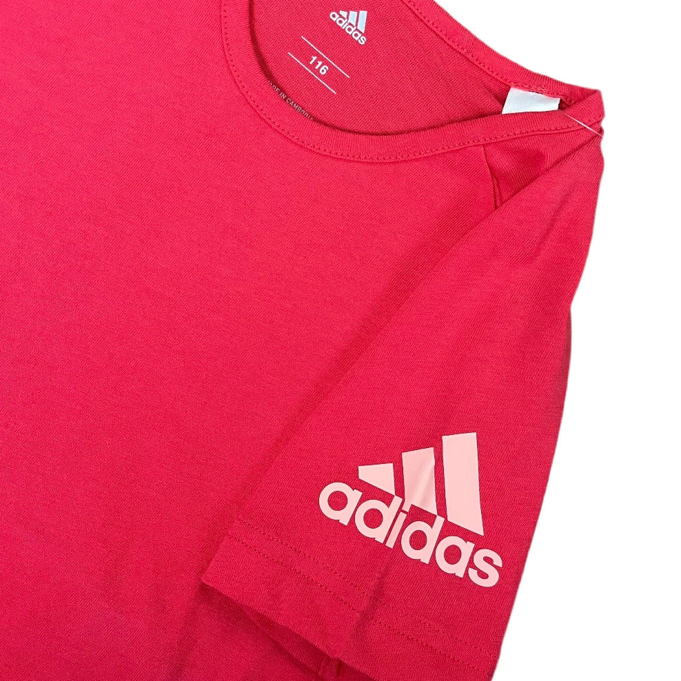 [CLEARANCE] Adidas Junior Kids Girls Logo Tee T-shirt (coral) (116cm) - 爱游戏体育-爱游戏|爱游戏官方网站