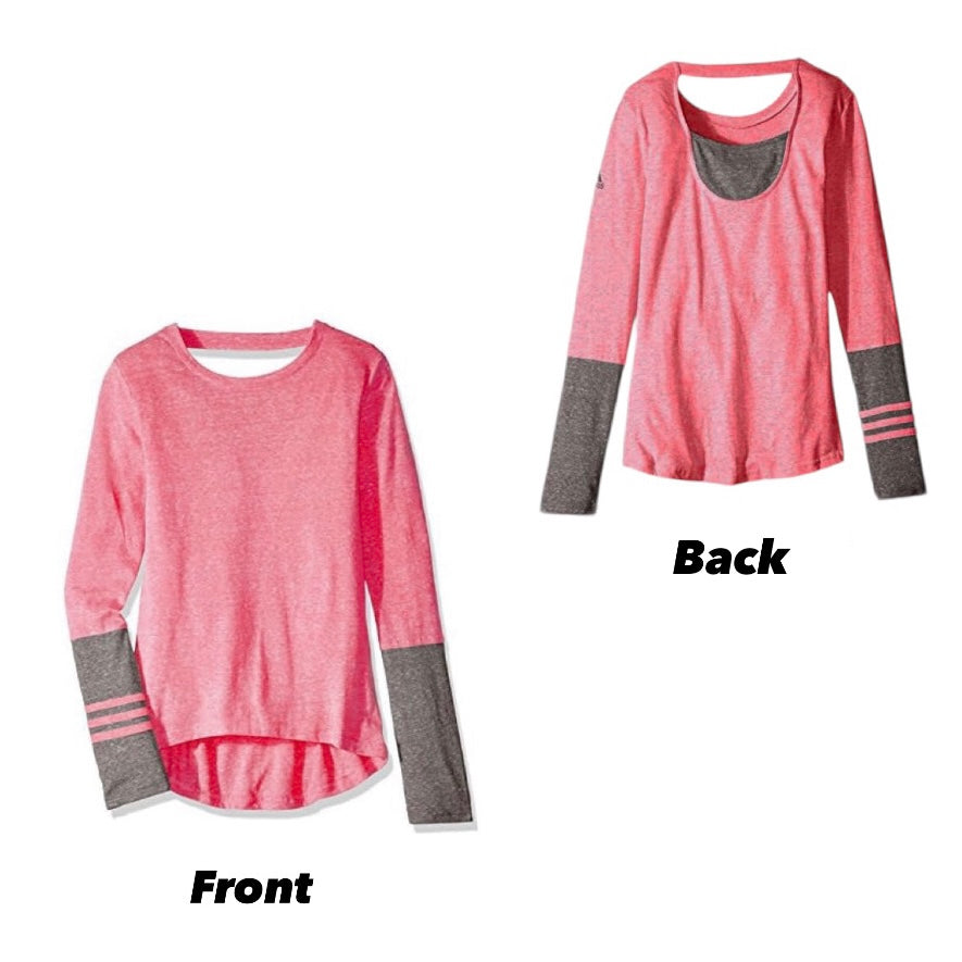 [CLEARANCE] Adidas Youth Junior / Women’s Stylz Triblend Long Sleeve Top Tee Shirt - 爱游戏体育-爱游戏|爱游戏官方网站