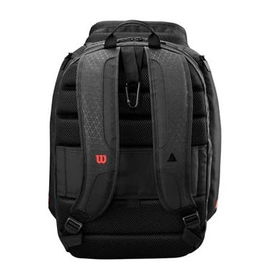 Wilson Clash v3 Super Tour Backpack Bag (Black-Red) - 爱游戏体育-爱游戏|爱游戏官方网站