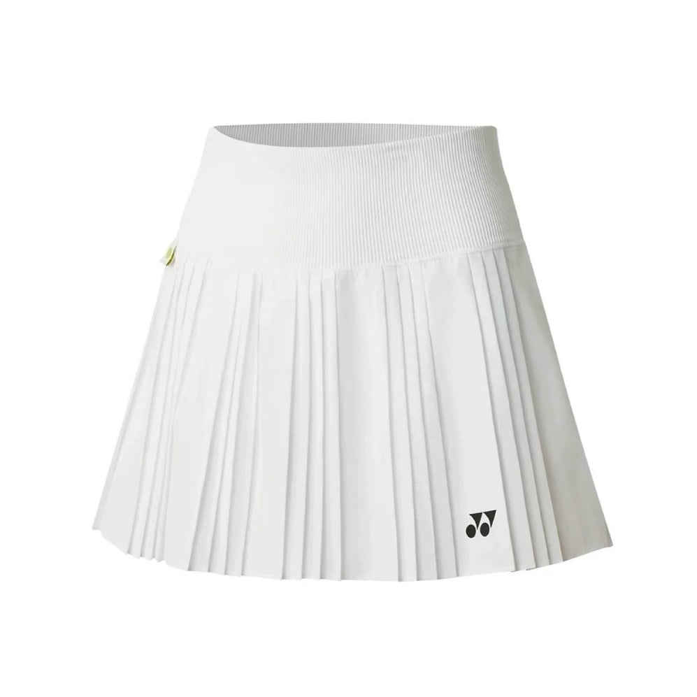 Yonex Women's Pleated Tennis Skirt (White)