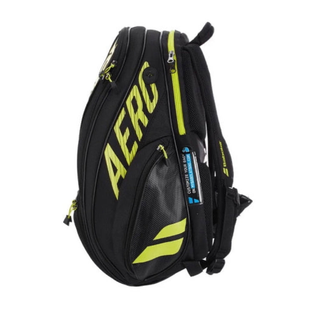 Babolat Pure Aero Backpack Bag (Black-Yellow) - 爱游戏体育-爱游戏|爱游戏官方网站