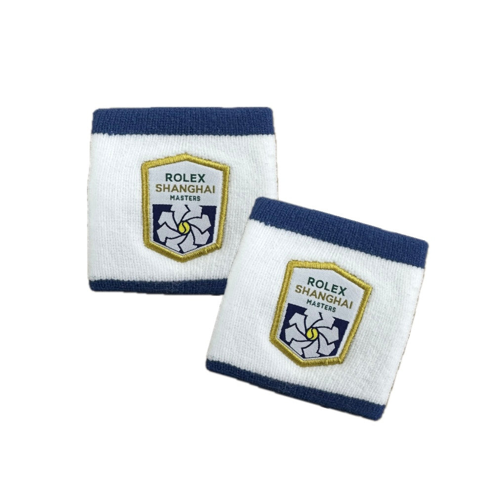 Rolex Shanghai Masters Wristbands (White-Blue) - 爱游戏体育-爱游戏|爱游戏官方网站