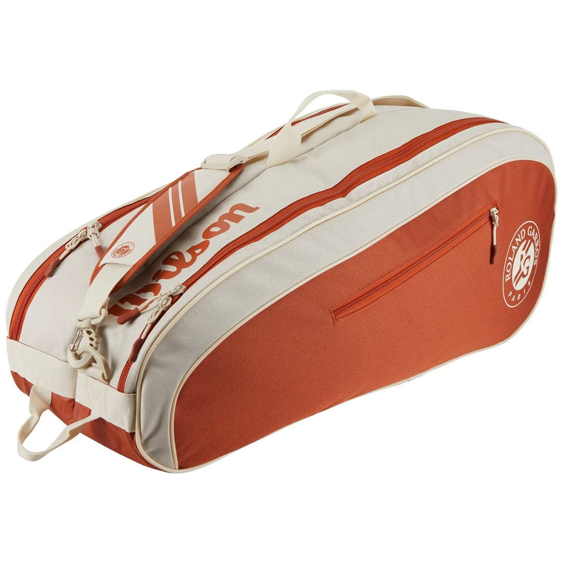 Wilson 2025 Roland Garros Team (6 Pack) Racket Bag (Cream-Clay) - 爱游戏体育-爱游戏|爱游戏官方网站