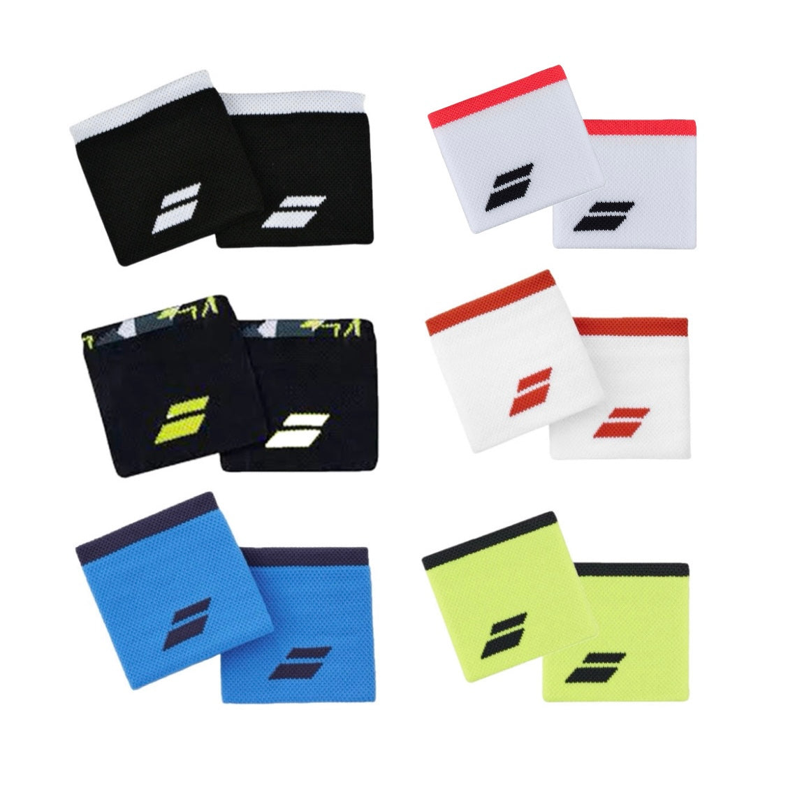 Babolat 7cm Logo Wristbands (a pair)