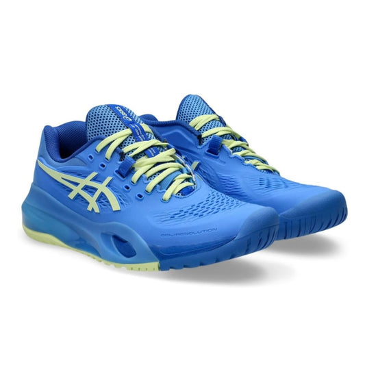 Asics Gel-Resolution X Women's Tennis Shoes (Blue Coast-Huddle Yellow) - 爱游戏体育-爱游戏|爱游戏官方网站