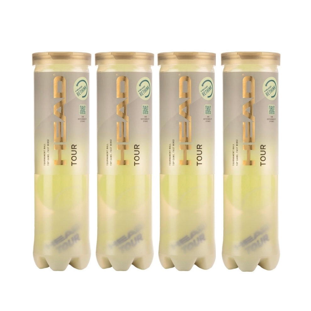 Head Tour Tennis Balls 4B (4 balls per can) - 爱游戏体育-爱游戏|爱游戏官方网站